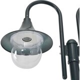 vidaXL vrtna dvostruka stupna svjetiljka od aluminija E27 220 cm tamno zelena | shoptok.hr