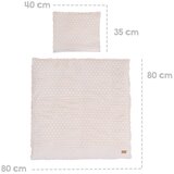 Roba Bež otroška posteljnina za otroško posteljico iz mešanice bombaža 80x80 cm Frosty Almond – | Shoptok.si