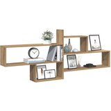  Zidna polica boja hrasta 167,5x18x68 cm konstruirano drva | shoptok.hr