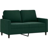  2-dijelni set sofa s jastucima tamnozeleni baršunasti | shoptok.hr
