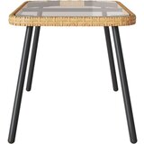  Stolić za kavu Prirodni 90x45x42 cm Poliratan | shoptok.hr