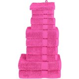 vidaXL 12-dijelni vrhunski set ručnika SOLUND ružičasti 600 gsm Cijene