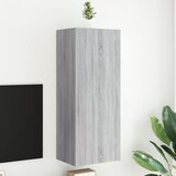  Zidni TV ormarić siva boja hrasta 40,5 x 30 x 102 cm drveni | shoptok.hr