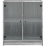  Bočni ormarić sa staklenim vratima boja hrasta 68x37x75,5 cm | Eponuda.com