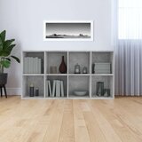 vidaXL knjižna omara / komoda betonsko siva 66x30x130 cm iverna plošča | Shoptok.si