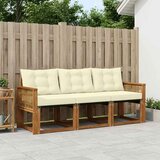  Set vanjskih sofa 3 kom. Prirodna i krem | shoptok.hr