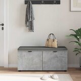  Klupa za hodnik s jastukom Betonsko Siva 100 x 38 x 46 cm | Eponuda.ba