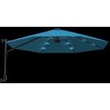  Zidni suncobran s LED svjetlima plava boja mora 290 cm | shoptok.hr
