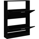 Ormarić za cipele crni 59 x 17 x 81 cm od konstruiranog drva | shoptok.hr