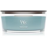 WoodWick Cedarwood & Ocean Moss dišeča sveča z lesenim stenjem 453.6 g | Shoptok.si