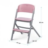 Kinderkraft hranilica LIVY bez pladnja, Pink | shoptok.hr