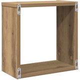  Kockaste zidne police 6 kom boja hrasta 30x15x30 cm drvene | shoptok.hr