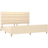  Okvir za krevet s uzglavljem krem 180 x 200 cm od tkanine | Eponuda.com