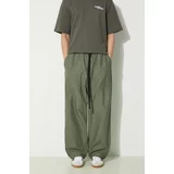 Carhartt WIP Pamučne hlače Hayworth Pant boja: zelena, uski kroj, I033135.66702