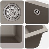  Lavabo - Umivaonik Siva 370 x 460 mm 80% kvarc i 20% smola | shoptok.hr