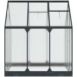  Vrtni staklenik s vratima Antracit 183,5 x 183,5 x 207 cm | shoptok.hr