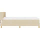  Krevet s opruga kutije s uzglavljem Krema 200 x 80 cm tkanina | shoptok.hr