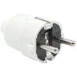 Mitea_Electric Utikač beli PVC 16A 250V dvopolni ravni, sa kontaktom za uzemljenje PM-301-W Cene