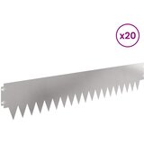  Ograda oko Travnjaka 20 pcs 103 x 20 cm metal Srebrna | Eponuda.com