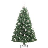 vidaXL Umetno Zložljivo Božično Drevo Zelena 150 cm PVC in kovina | Shoptok.si