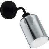 Eglo zidna lampa FORESTBURG E27 29 cm crna dimljeno staklo 43309 Cene