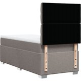  Krevet s oprugama i madracem smeđesivi 90x190 cm od tkanine | shoptok.hr