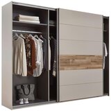 MID.YOU OMARA Z DRSNIMI VRATI, barve hrasta, barve šampanjca | Shoptok.si
