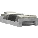 Maison Chic Posteljni okvir - Enojna postelja - Postelja za odrasle betonsko siv 90x190 cm inženirski les-J6432, (21775341) | Shoptok.si