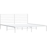  Metalni okvir za krevet s uzglavljem bijeli 193x203 cm | Eponuda.ba