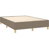  Krevet s oprugama i madracem smeđesivi 140 x 190 cm od tkanine | shoptok.hr