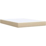 vidaXL Krevet s oprugama i madracem krem 140 x 190 cm od tkanine | shoptok.hr