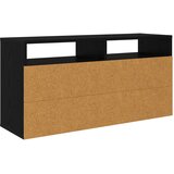  Nizak ormarić s ladicama Crni hrast 87 x 27,5 x 43 cm | Eponuda.com
