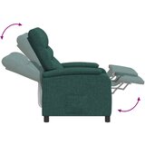 Fotelja s nagibom Tamnozelena Tkanina | shoptok.hr