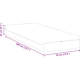  Vzmetnica Bela in siva 70 x 200 cm žakardna tkanina, (5000288683) Slike