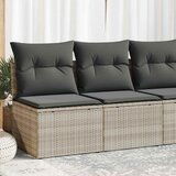 Maison Chic Seti vrtnega pohištva - Vrtna garnitura - Vrtni pohištvo set z blazinami 2-delna siv ratan/akacija, (21806019) | Shoptok.si
