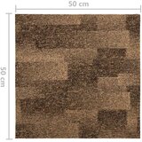  Podni tepih 20 pcs Smeđa 50 x 50 cm PP - Smeđa | shoptok.hr