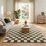 ESTE Tamno zeleni/krem tepih 120x170 cm Grida – | shoptok.hr