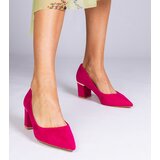 D/CEO marka niezdefiniowana Pink women's pumps made of suede Wallos | Shoptok.si