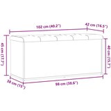  Klupa za odlaganje staro drvo 102x42x45 cm izrađeno drvo | shoptok.hr