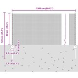 vidaXL Varjena žična ograja s 22 U stebrički Zelena 0.8x50 m Jeklo | Shoptok.si