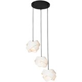 QAZQA Moderna viseča svetilka bela 3-light - Cloth Cene