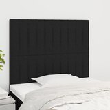 vidaXL Uzglavlje 2 kom crni 100x5x78/88 cm od tkanine cijene