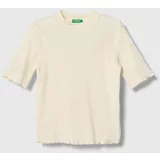United Colors Of Benetton Otroška kratka majica bež barva