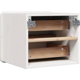 vidaXL Nočna omarica 2 pcs Bela 39 x 34 x 33 cm Masivno borovo leseno | Shoptok.si