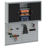  3-delni orodjar in set pegboard na steni, črn kovin, (22048528) | Shoptok.si