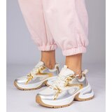 Gemre Gold sports sneakers with thick soles Asetrina | Shoptok.si