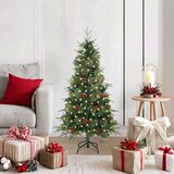 vidaXL Umetno Zložljivo Božično Drevo Zelena 120 cm PE in PVC | Shoptok.si