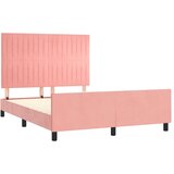  Za krevet s uzglavljem ružičasti 140x200 cm baršunasti | shoptok.hr