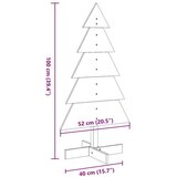 vidaXL Drveno ukrasno božićno drvce bijelo 100 cm od masivne borovine | shoptok.hr