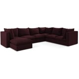 Makamii Bordo kutna garnitura (s desnim kutom/u obliku slova "U") Manao – | shoptok.hr
